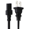 Picture of Generic 125V/10A (2-Prong/Round End) Power Supply AC Cables - Black/Mixed Style