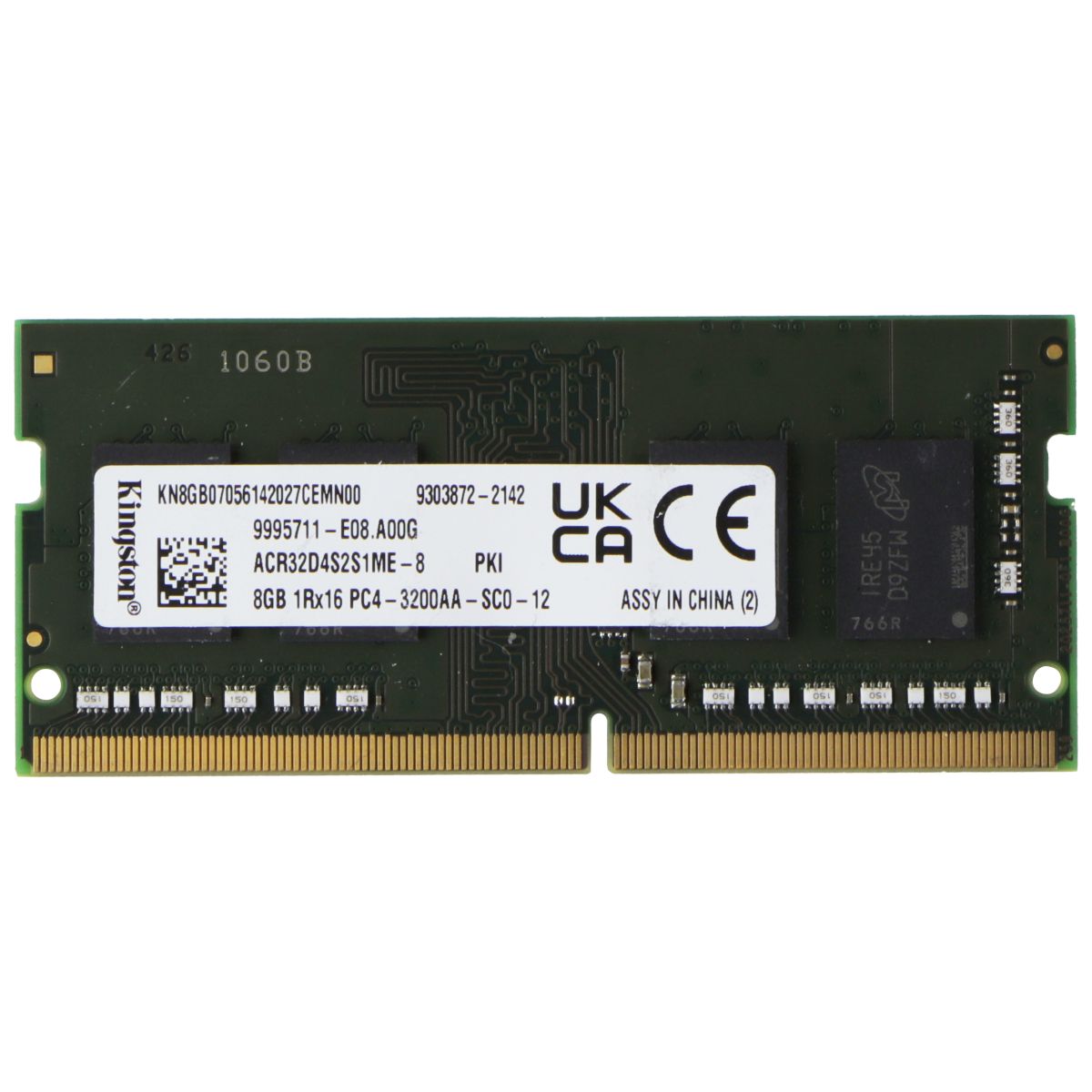 Kingston (8GB) DDR4 1Rx16 (PC4-3200AA) Laptop RAM Memory SODIMM ACR32D4S2S1ME-8