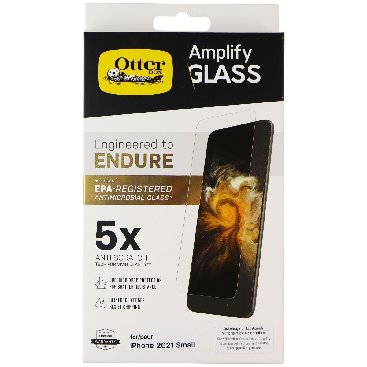 OtterBox Amplify Glass Series Tempered Glass for Apple iPhone 13 mini - Clear