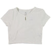 Picture of Pacsun Basic Tee with Single-Button Neck for Women - White (Size: Med)