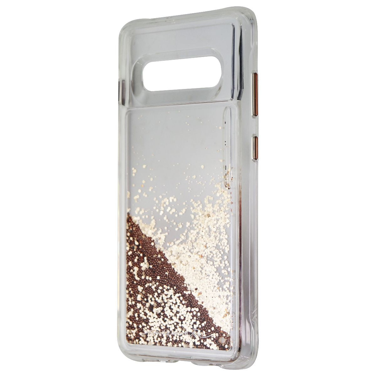 Case-Mate Waterfall Series Liquid Glitter Case for Galaxy (S10+) - Clear/Gold