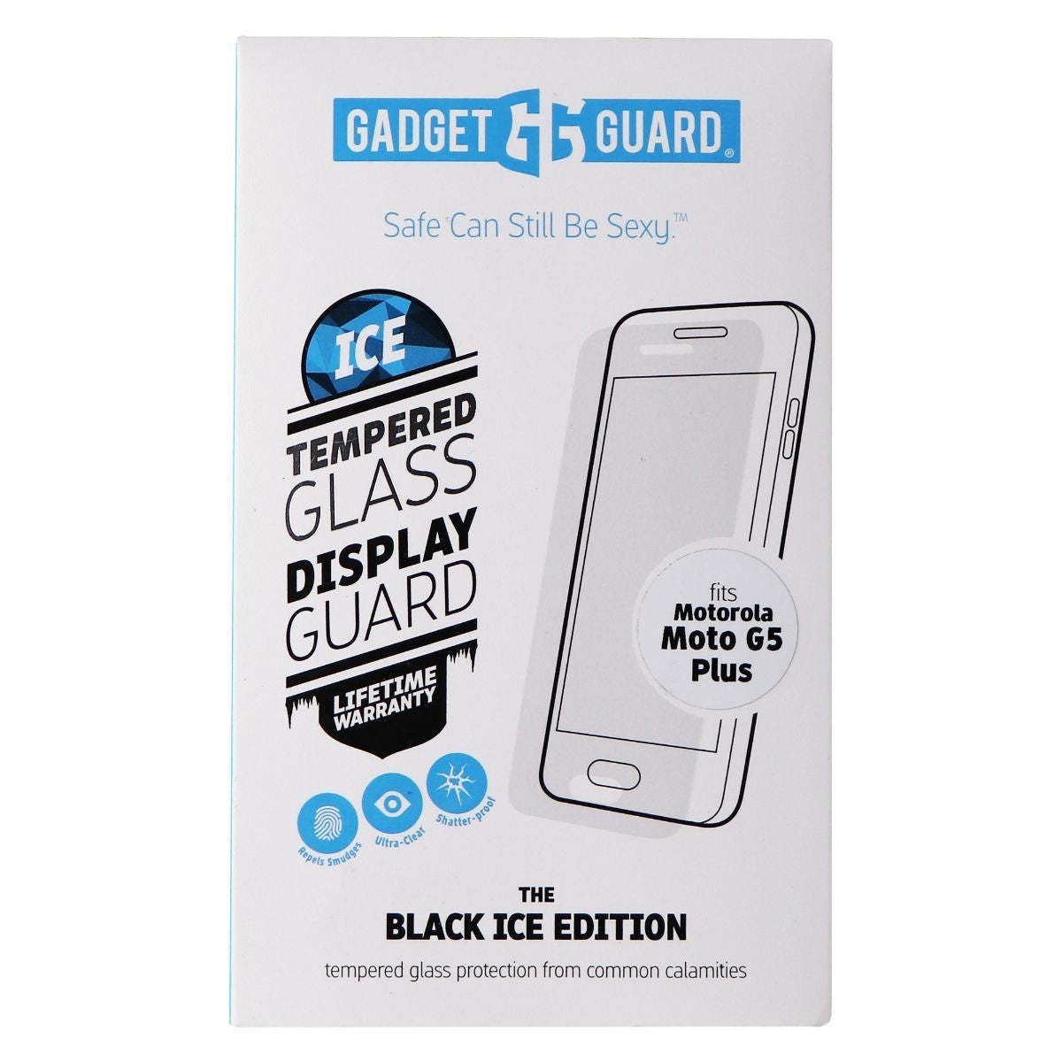 Gadget Guard Black Ice Tempered Glass Screen for Motorola Moto G5 Plus - Clear