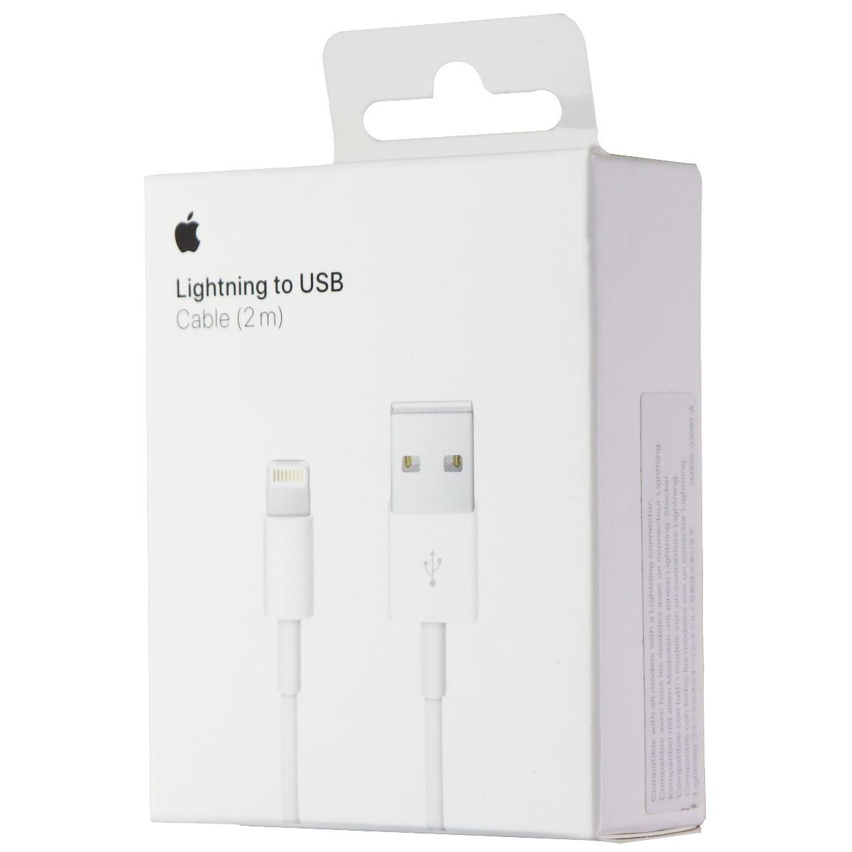 Apple (2m/6.6-Ft) 8-Pin to USB Charge/Sync Cable for iPhone/iPad/iPod - White