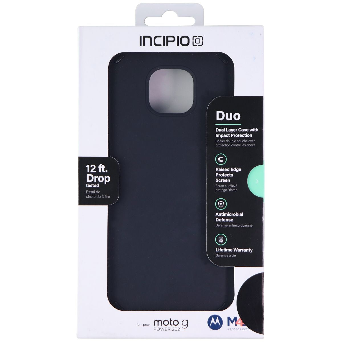 Incipio Duo Series Dual Layer Case for Moto G Power (2021) - Matte Black