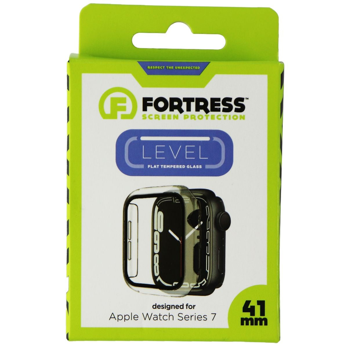 Fortress LEVEL Series Flat Tempered Glass for Apple Watch Series 7 (41mm) Clear