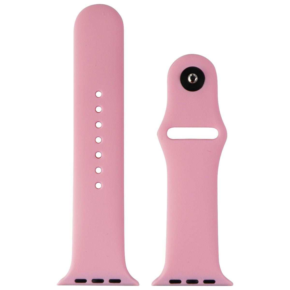Silicone Watch Band for Apple Watch 42/44/45mm Cases - Pink - Small