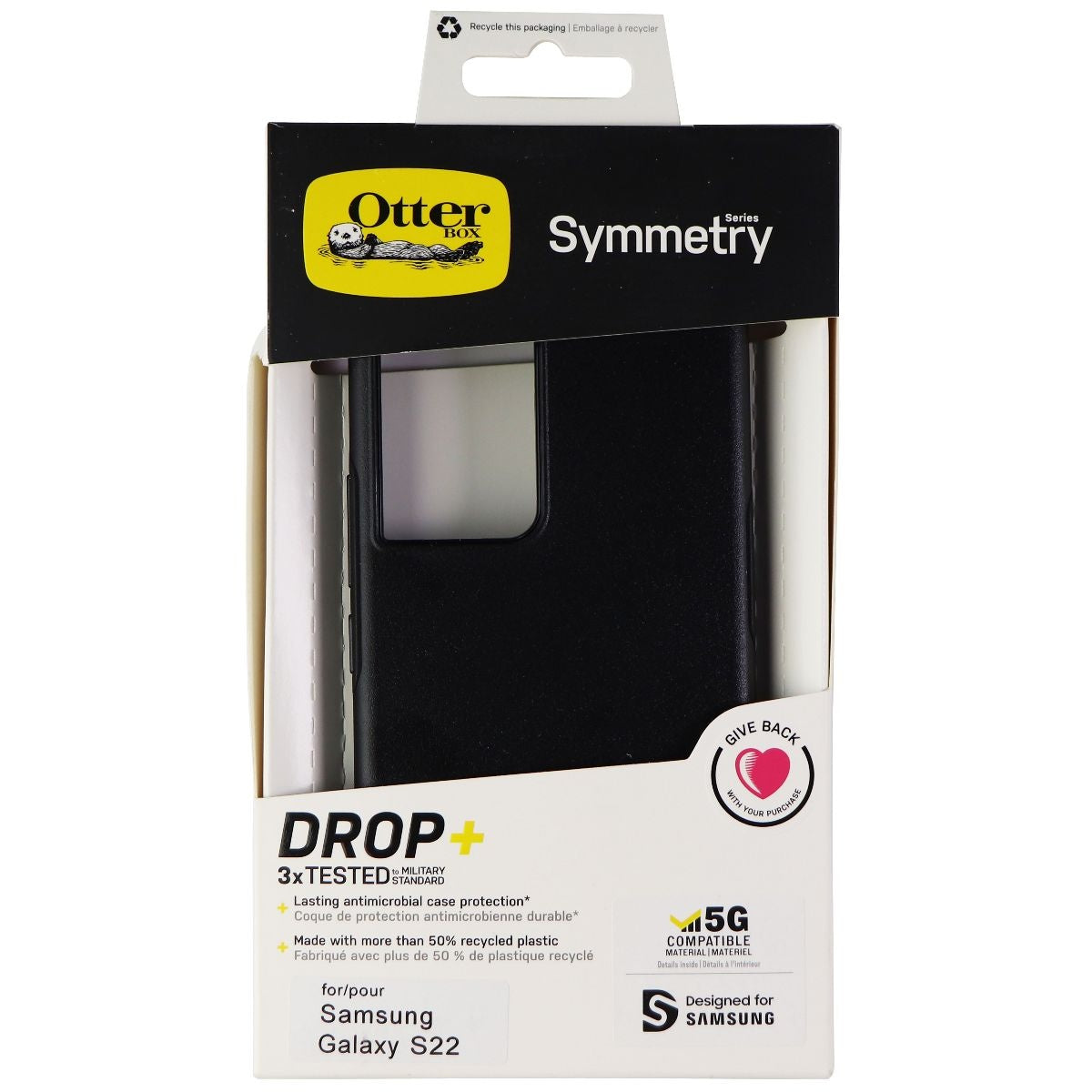 OtterBox Symmetry Series Case for Samsung Galaxy S22 - Black