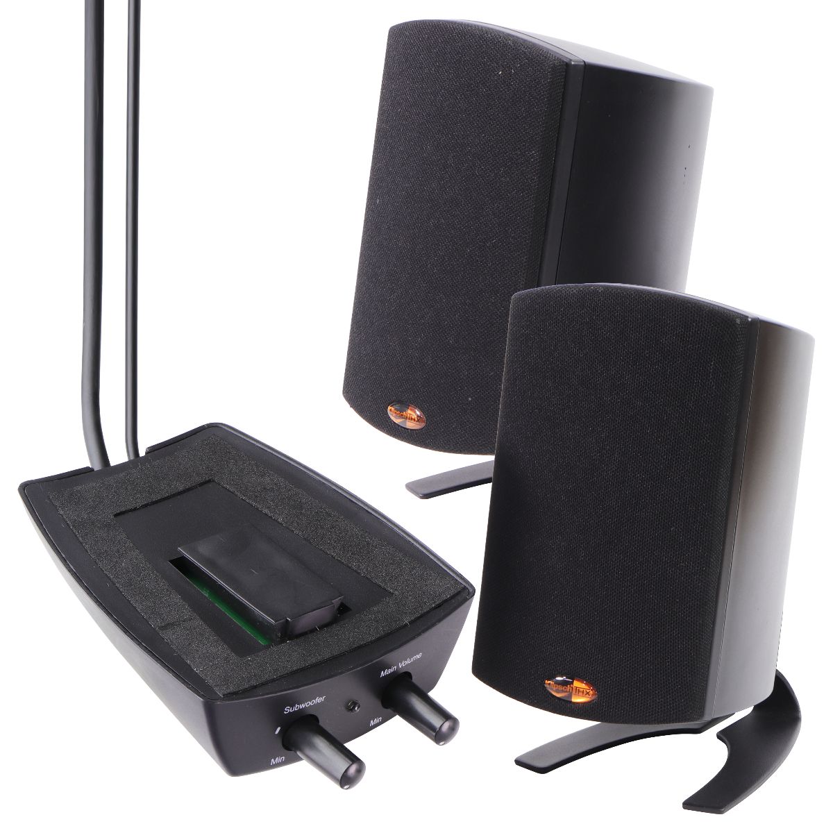 Klipsch Pro Media 2.1 - 2 Satellite Speakers and Control Pod  (No Subwoofer)