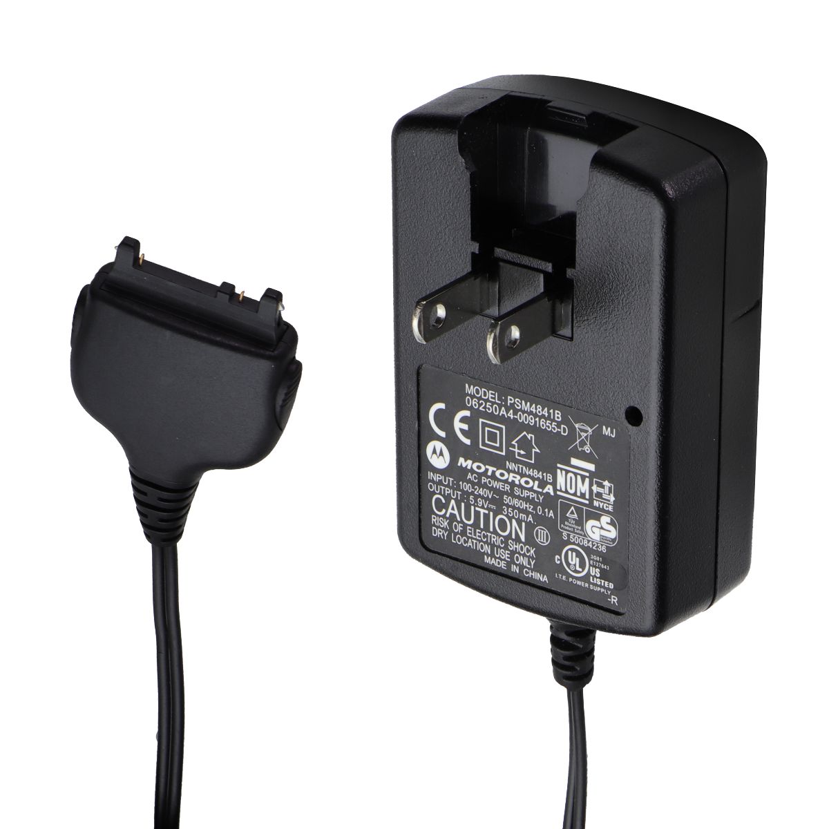 Motorola AC/DC Wall Adapter PSM4841B for Battery Charger - Black
