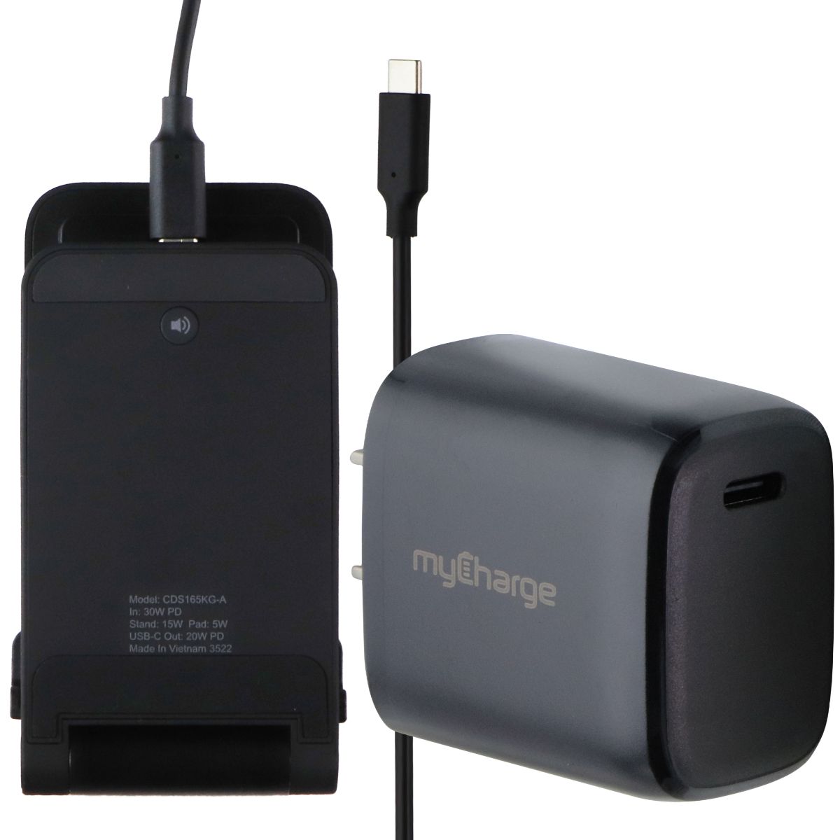 3-in-1 15W Fast Charge Wireless Charging Stand - myCharge