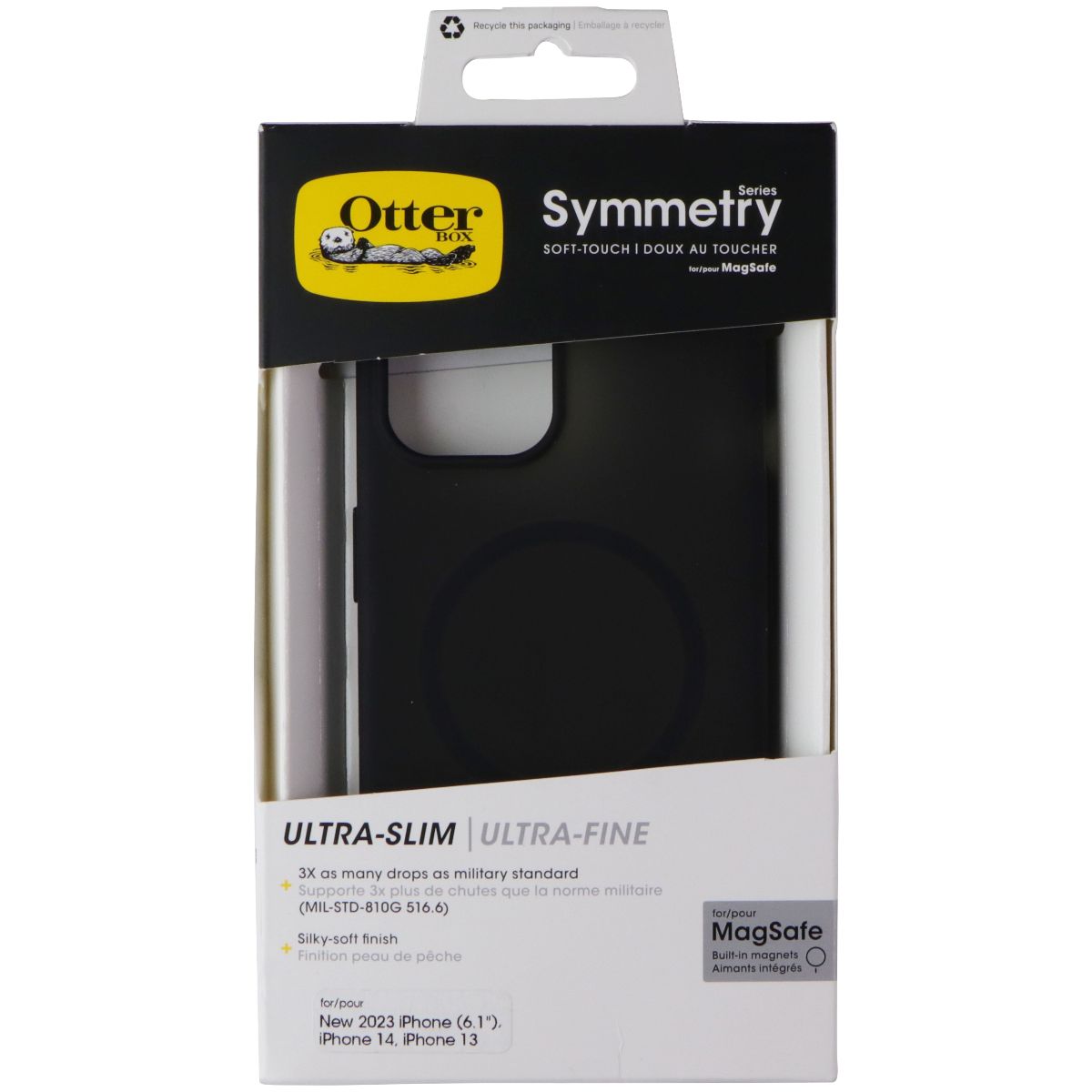 OtterBox Symmetry Soft Touch Case for MagSafe for iPhone 15/14/13 - Dark Echo