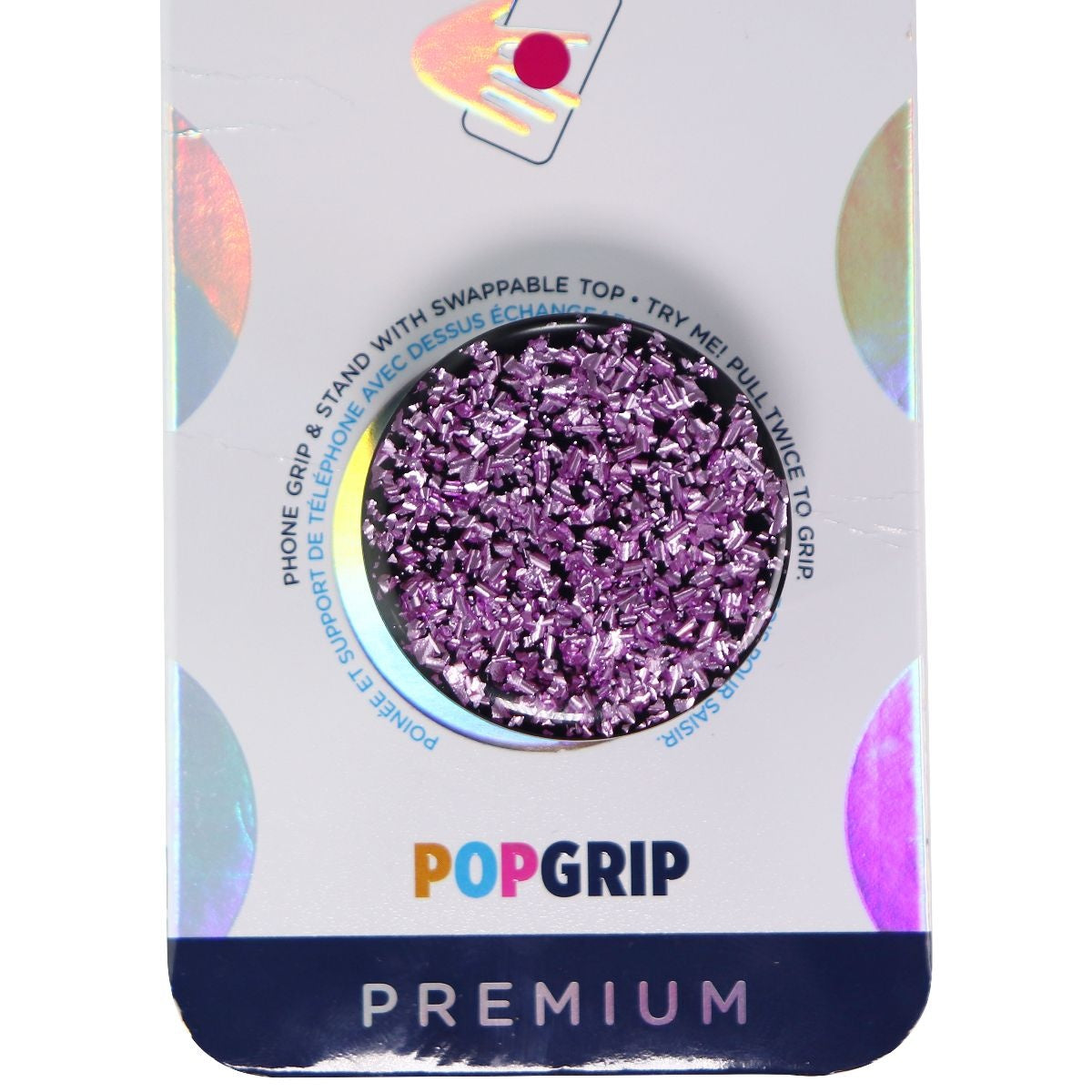 PopSockets PopGrip Phone Grip & Stand with Swappable Top - Black/Purple Foil - PopSockets - Simple Cell Shop, Free shipping from Maryland!