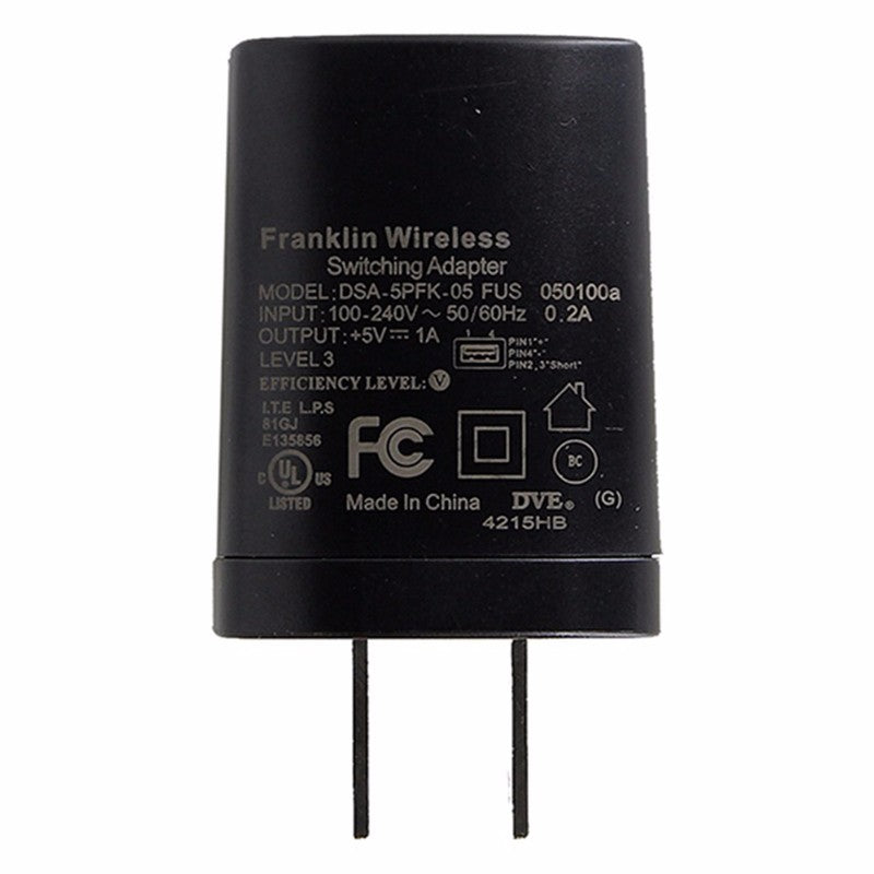 Franklin Wireless (DSA-5PFK-05) 5V 1A Wall Adapter for USB Devices - Black