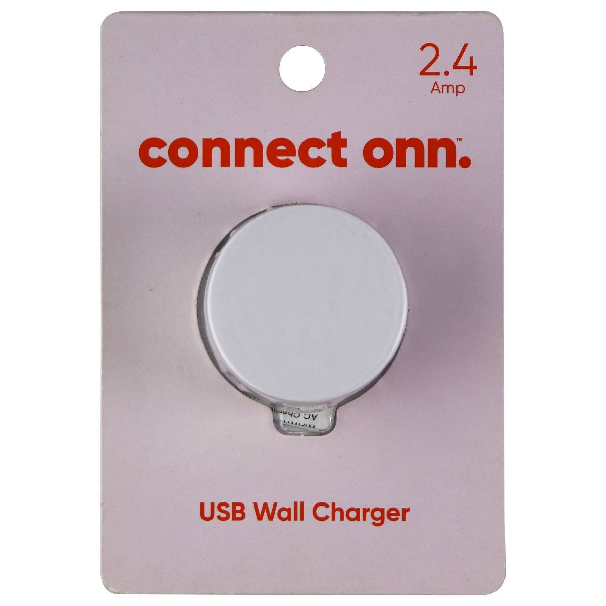 onn. 2.4A USB Wall Charger, Black, Travel friendly plug folds for  easy,Simply plug your USB device into our USB Charger
