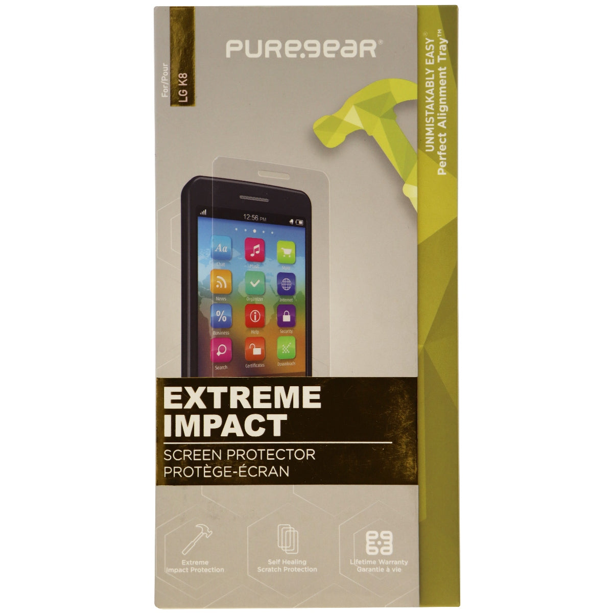 PureGear Extreme Impact Screen Protector for LG K8 Smartphone - Clear - PureGear - Simple Cell Shop, Free shipping from Maryland!