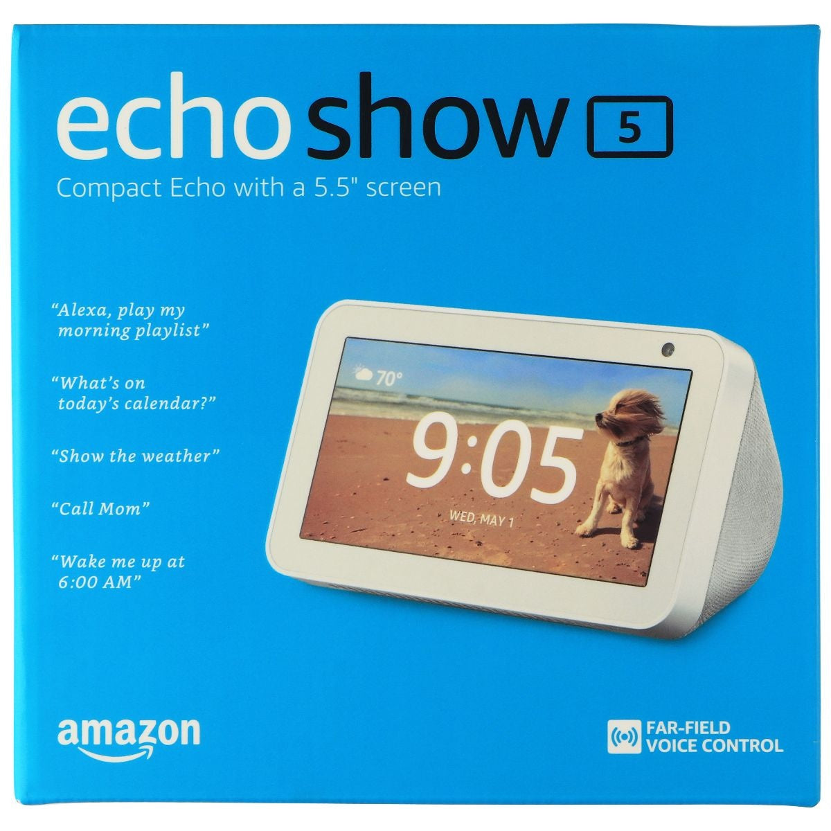 Amazon Echo Show 5 Smart Display with Alexa - Sandstone White/Gray ...