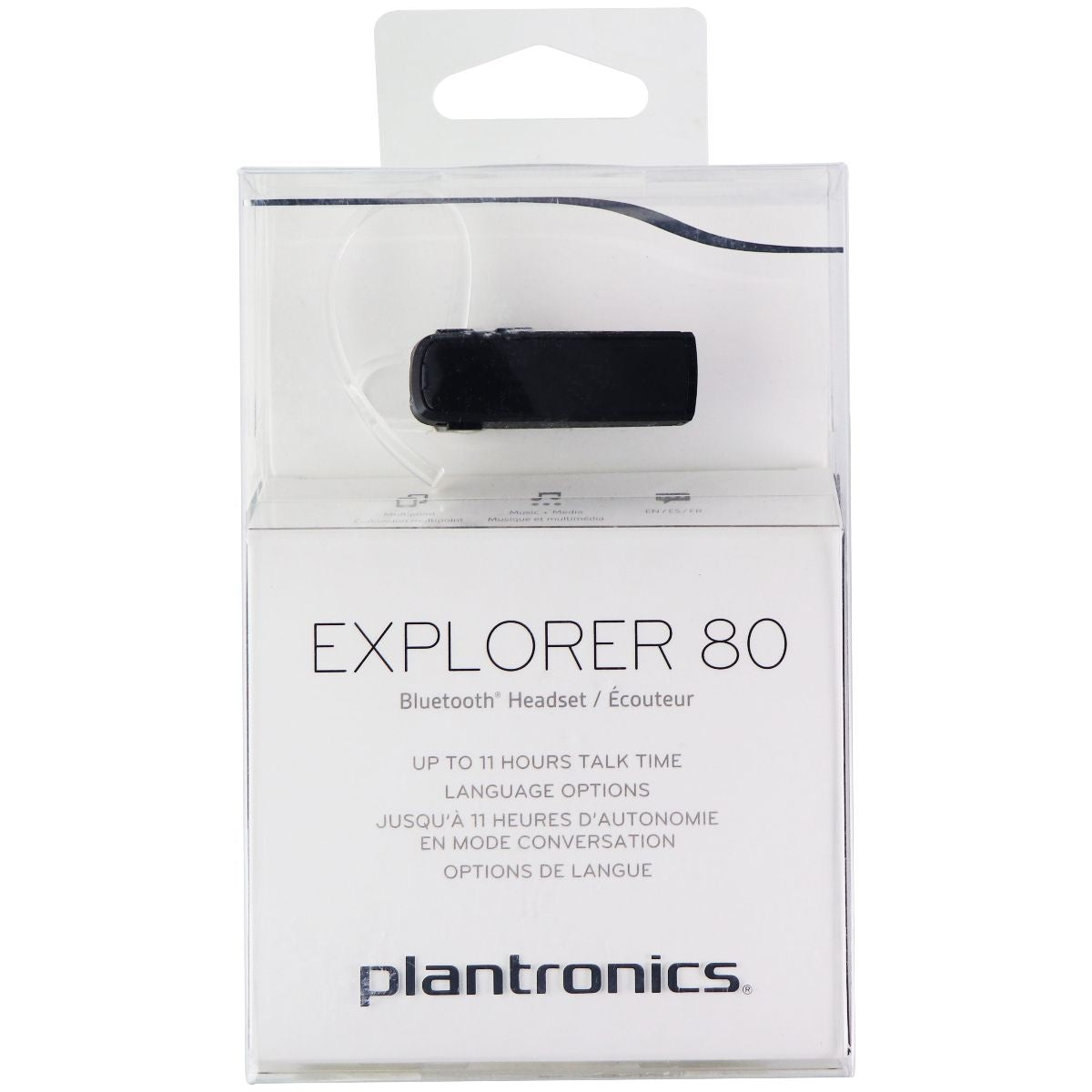 Eigenlijk weduwnaar Vete Plantronics Explorer 80 Bluetooth Wireless In-Ear Headset - Black (205