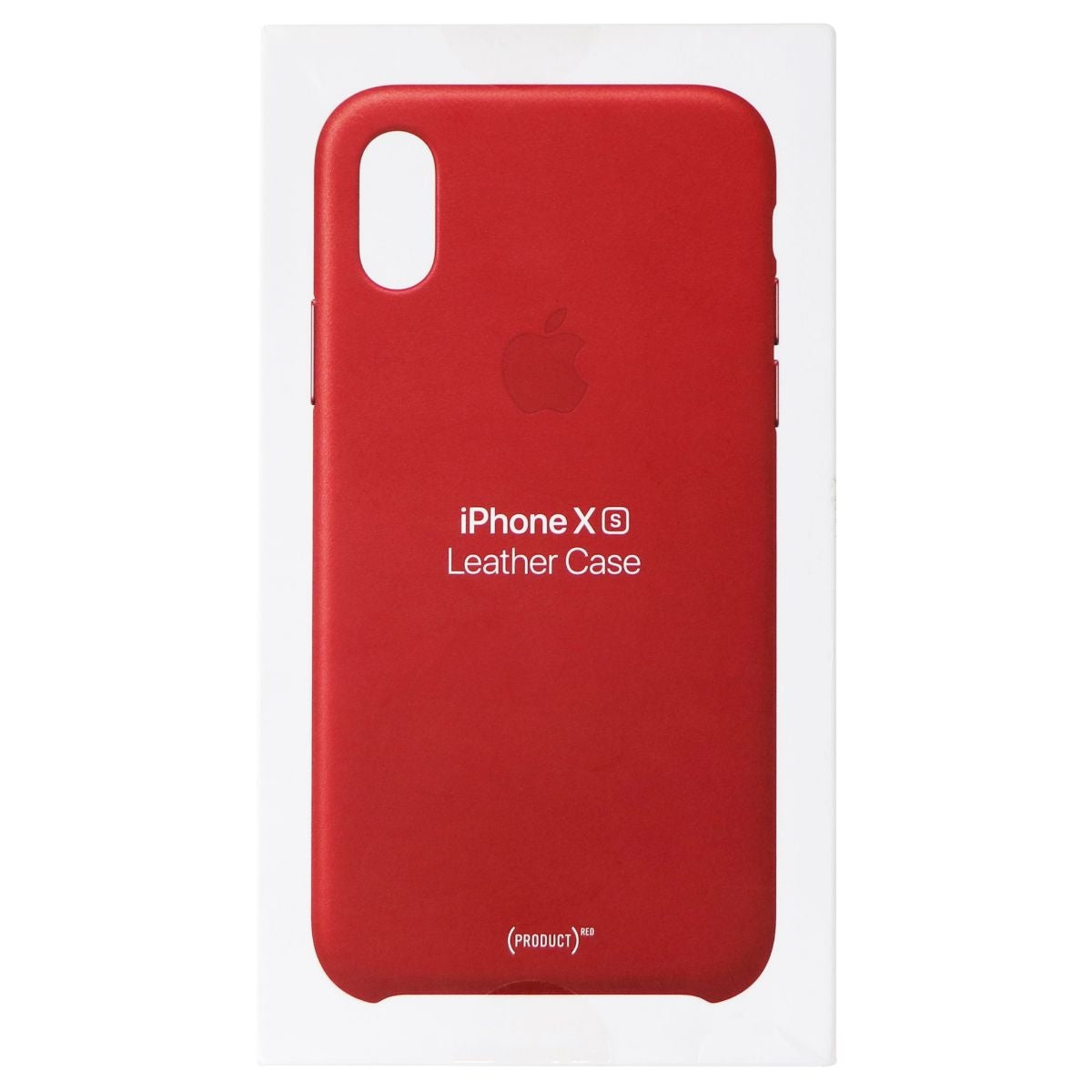 Apple Leather Case for iPhone Xs - (Product) RED (MRWK2ZM/A 