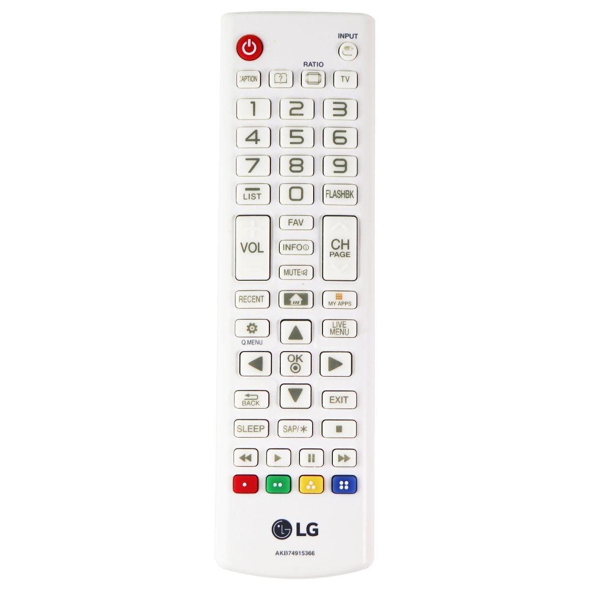 LG Remote Control OEM - White (AKB74915366) - LG - Simple Cell Shop, Free shipping from Maryland!