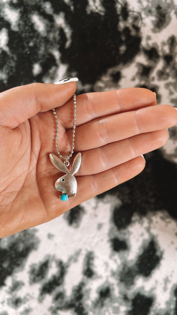 dainty playboy bunny necklace