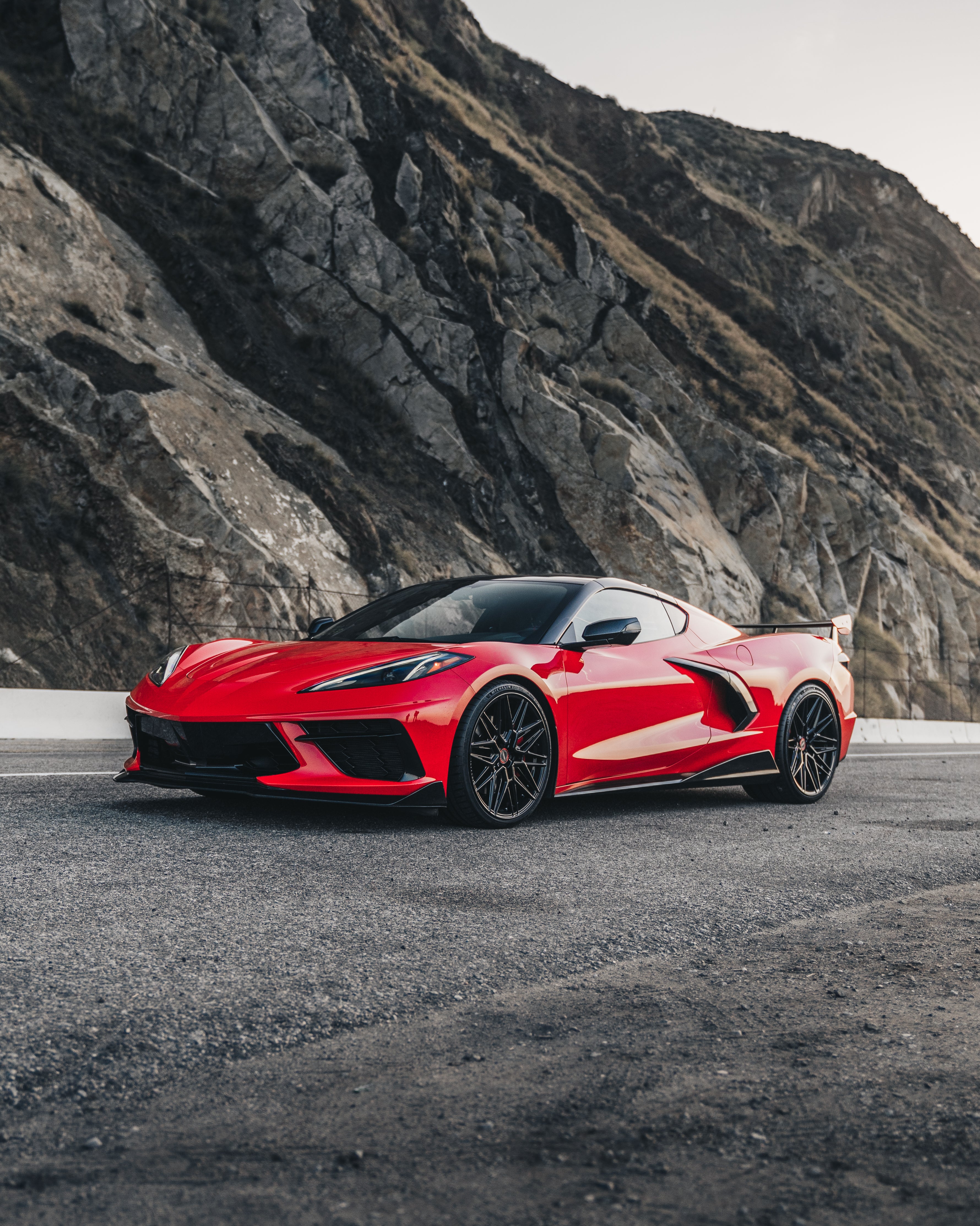 Vossen Hybrid Forged HF-7 Corvette C8 Torch Red 