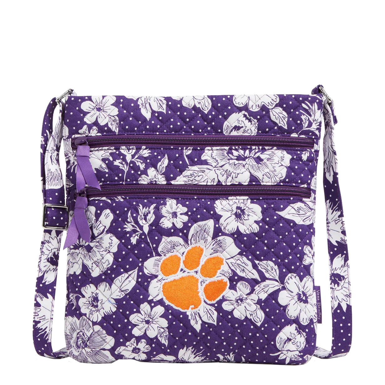 Vera Bradley Clemson RFID Front Zip Wristlet - Mr. Knickerbocker