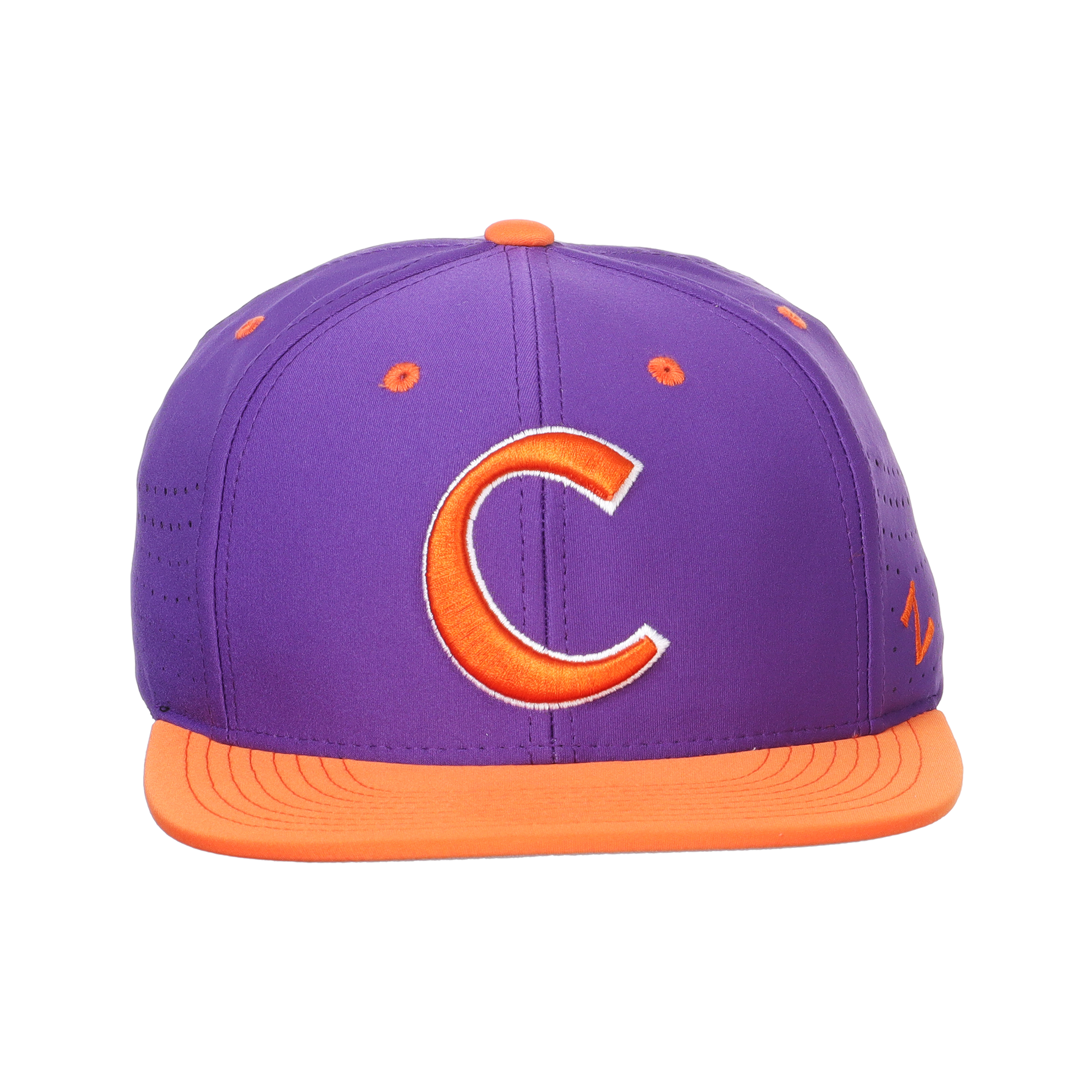 Clemson Hyper-Cool Orange Flex Stretch Fitted Hat with Baseball C in P -  Mr. Knickerbocker
