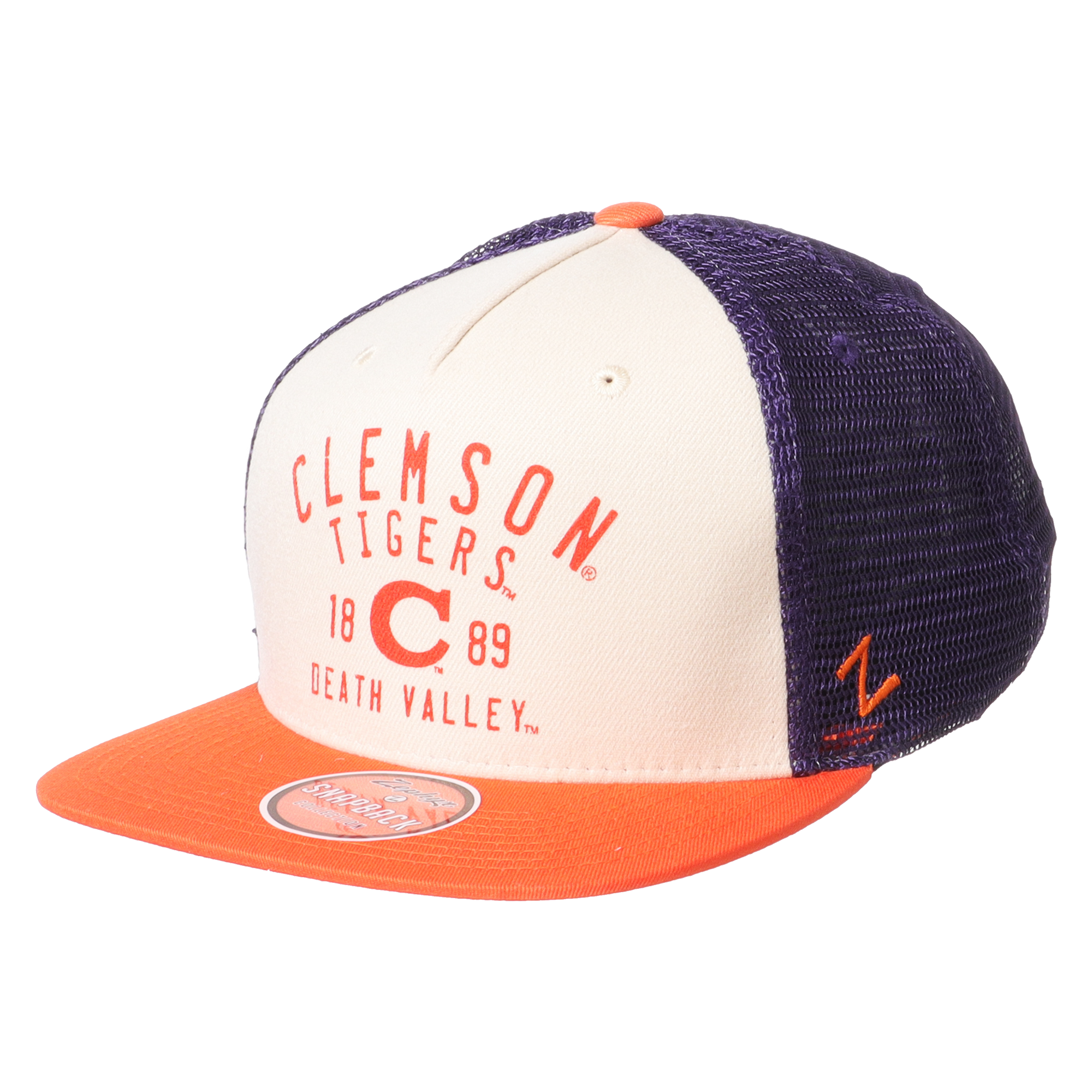 clemson flat bill hat