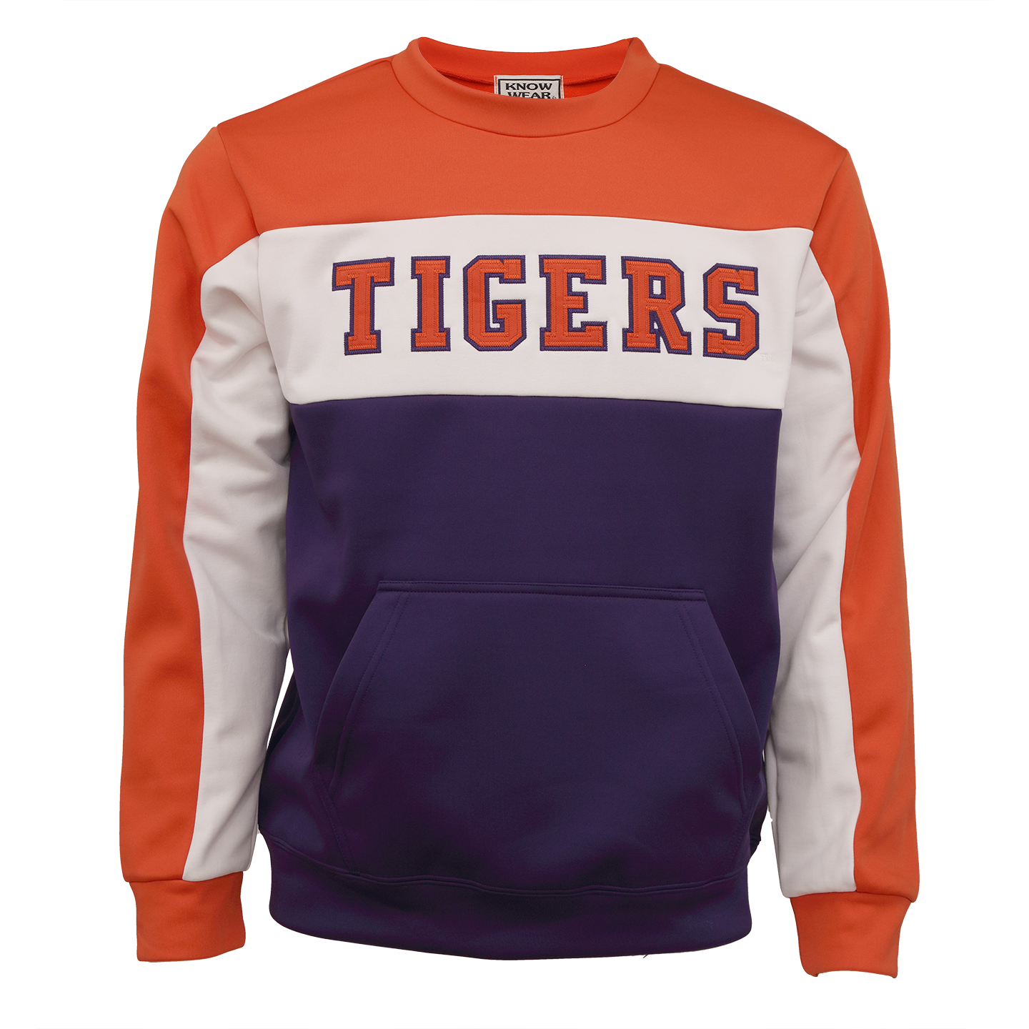 clemson embroidered sweatshirt