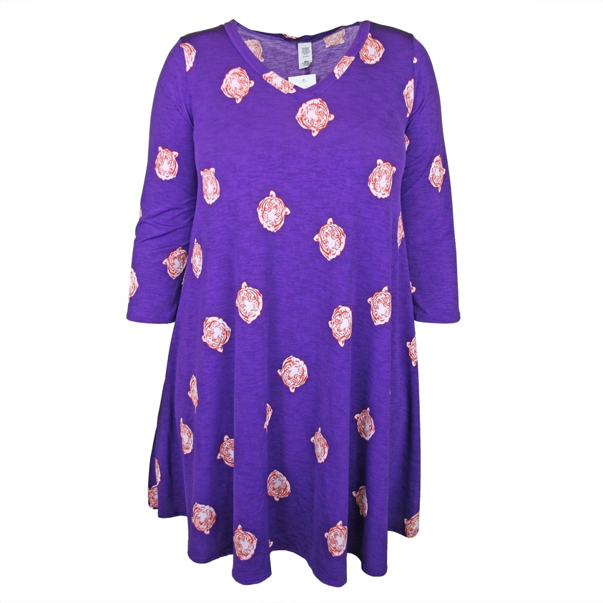 purple tunic dress