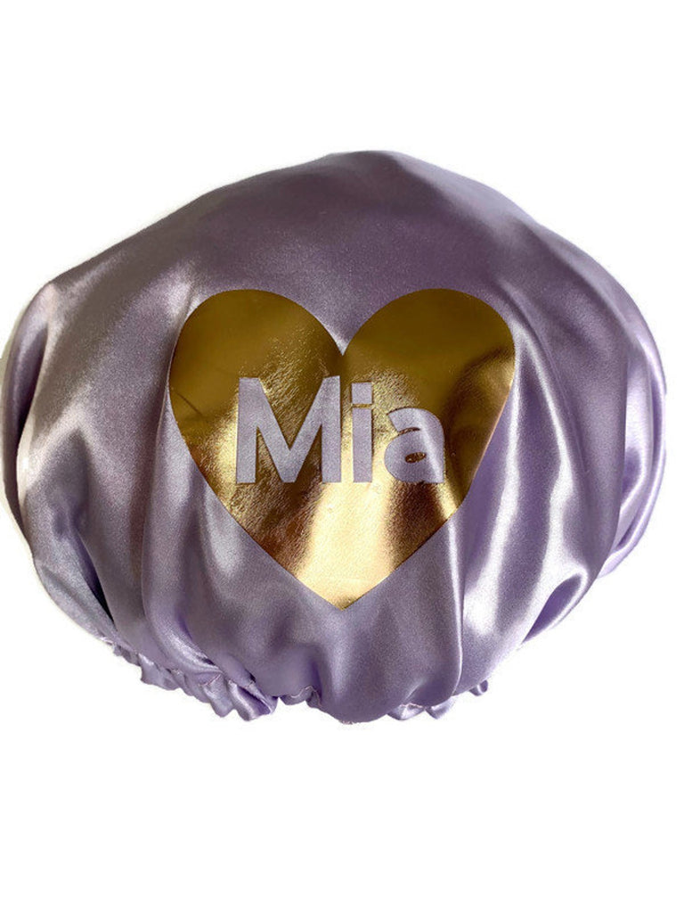 Personalised Luxury Satin Shower Cap 