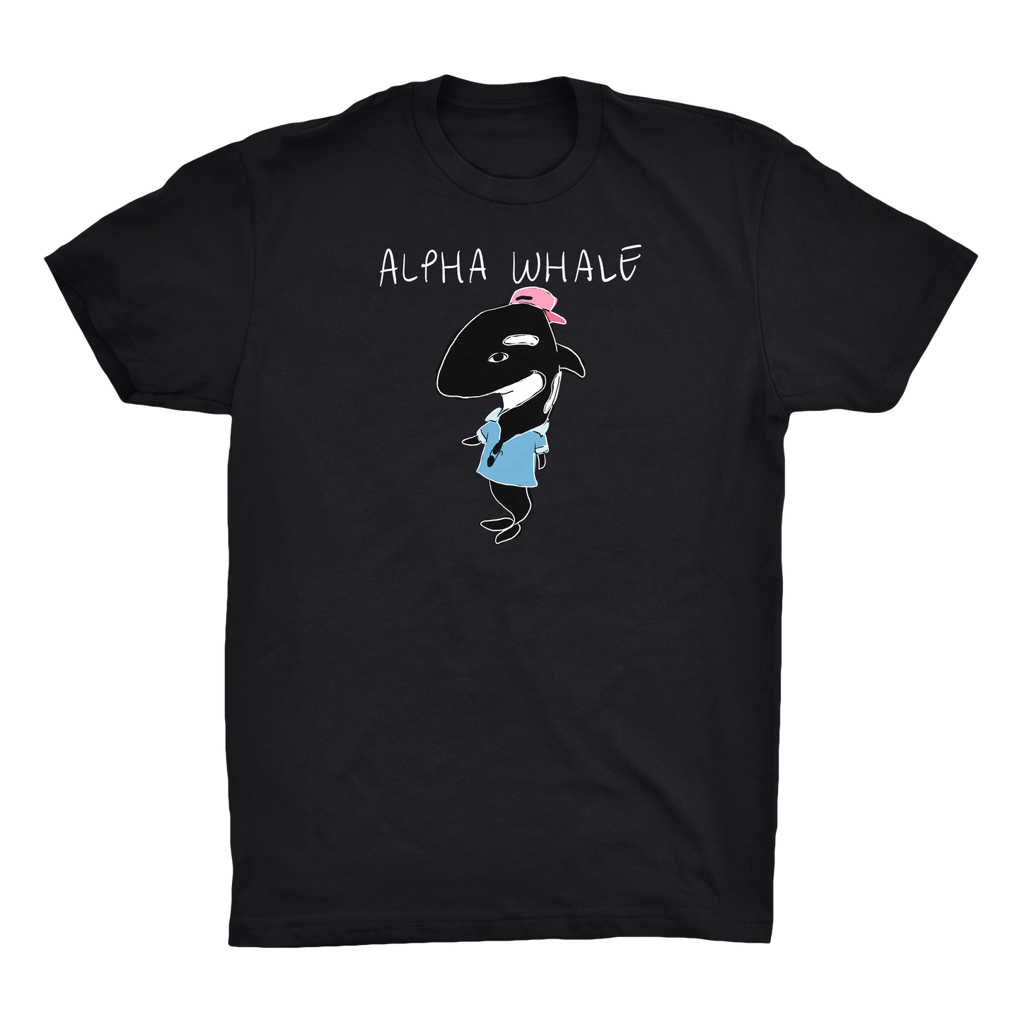 Alpha Whale Black Tee