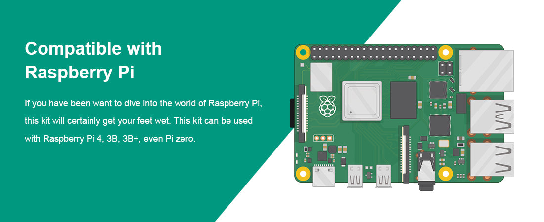 Starter kit compatible with Raspberry pi