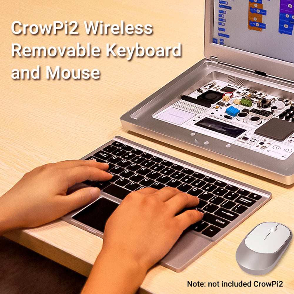 Crowpi 2 removable wireless keyboard