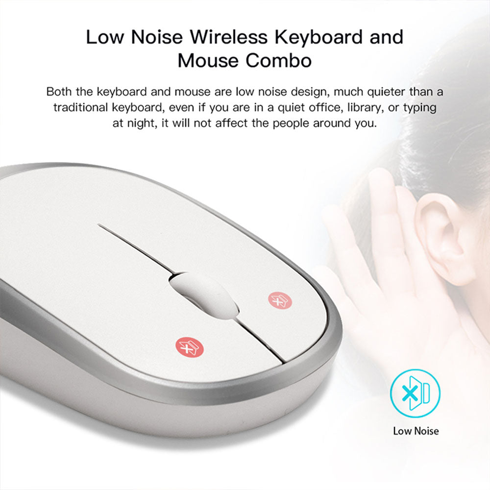 low noise wireless keyboard