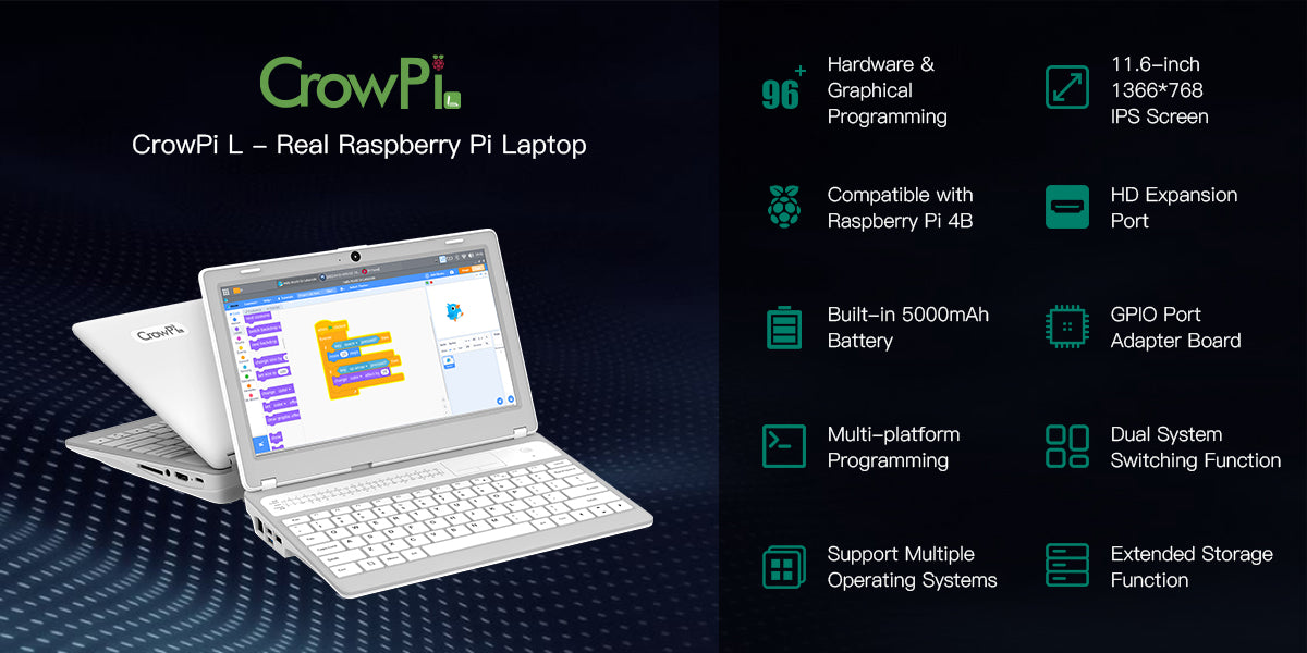 Crowpi L Raspberry Pi Laptop