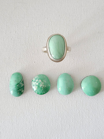 Linne Ring with Variscite-Made to Order in Your Size