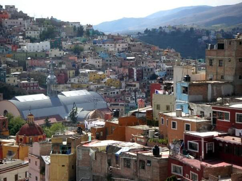 Guanajuato Mexico colorful buildings