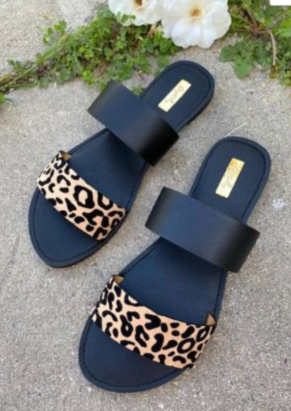 Athena Cheetah Slip on Sandal | FINAL SALE | BAD HABIT BOUTIQUE