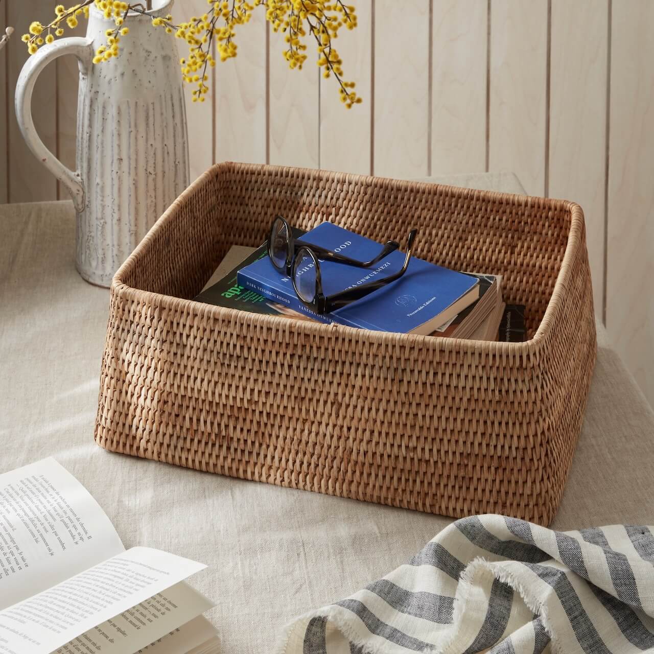 Rattan Shelf Basket Natural