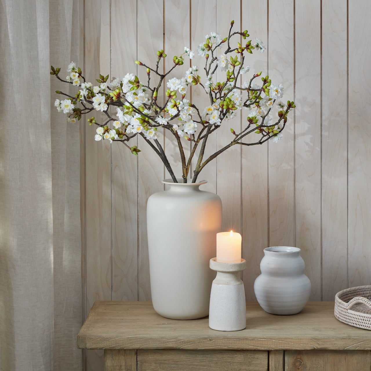 Faux Blossom Branch Set of 3 Stems