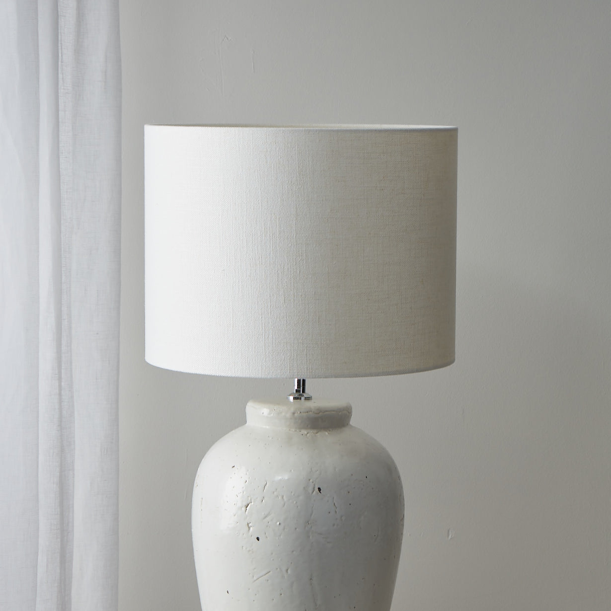 White Cylinder Lamp Shade 40cm