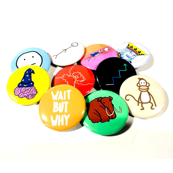 WBW Button Collection (10-Pack) - Wait But Why Store