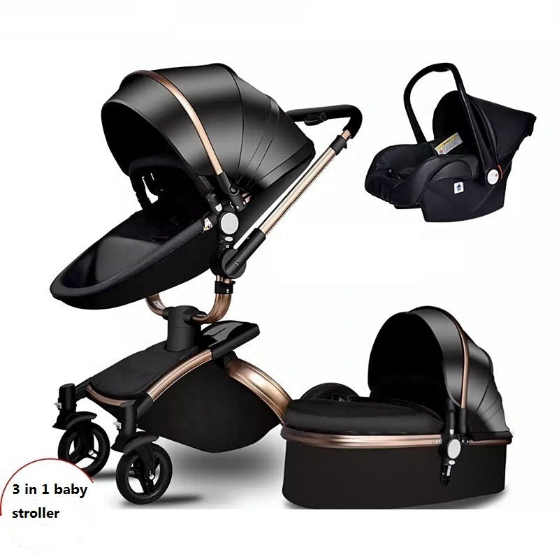 luxury leather stroller