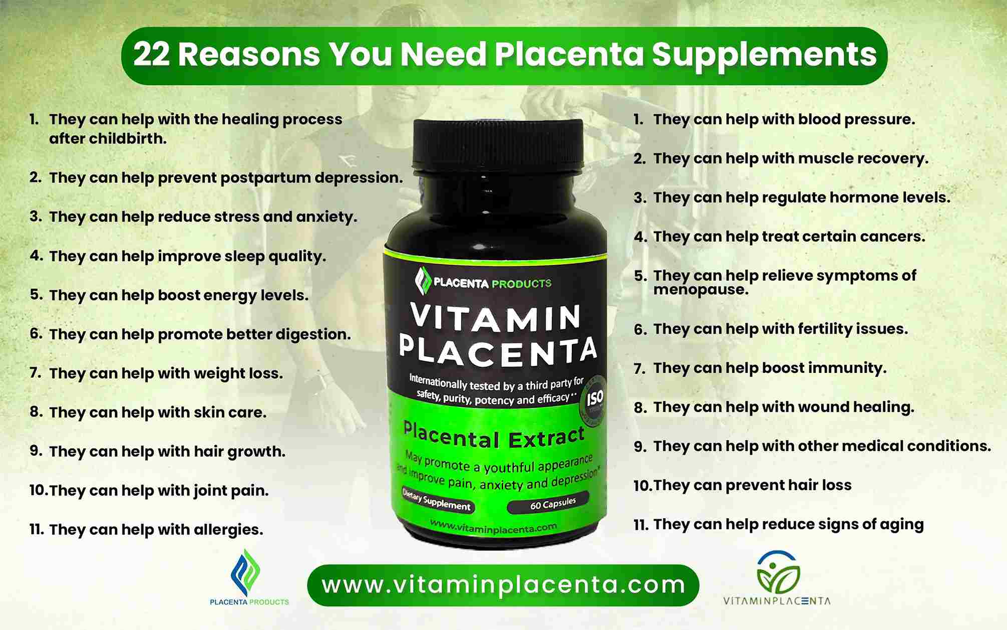 placenta pills benefits