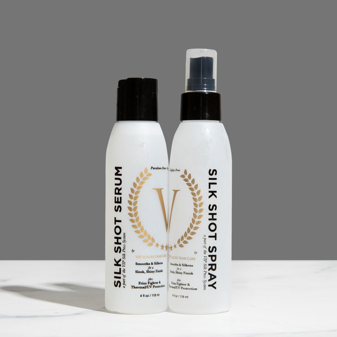 SILK SHOT Serum & Spray Set – VIP Luxury Hair Care