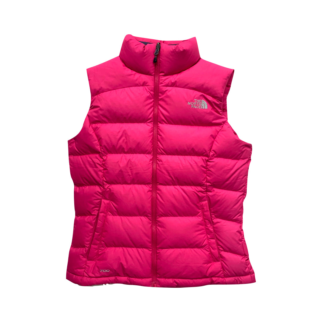 The North Face Women’s Pink Gilet Puffer Jacket | We Vintage