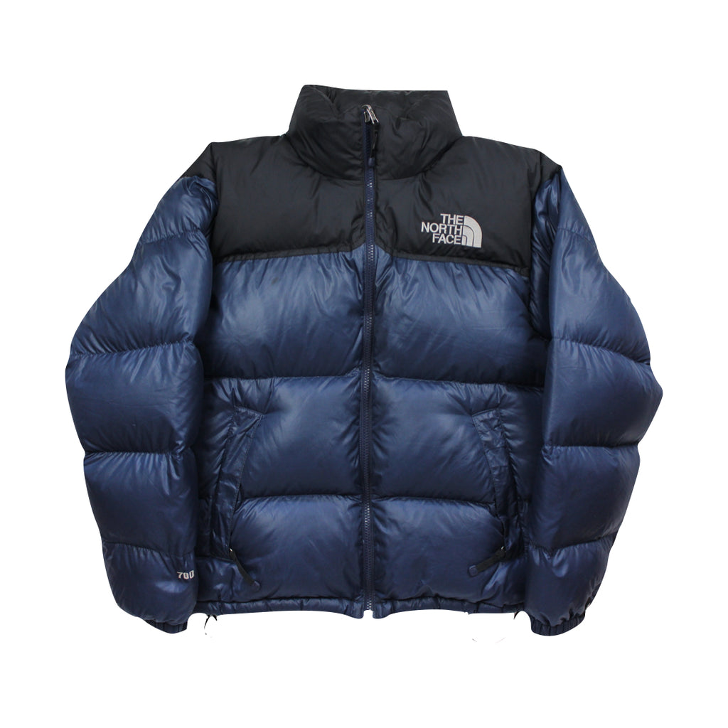 The North Face Navy Blue Puffer Jacket | We Vintage