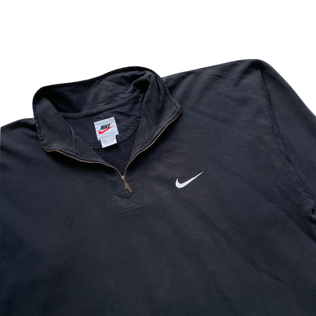 Nike Faded Black 1/4 Zip | We Vintage