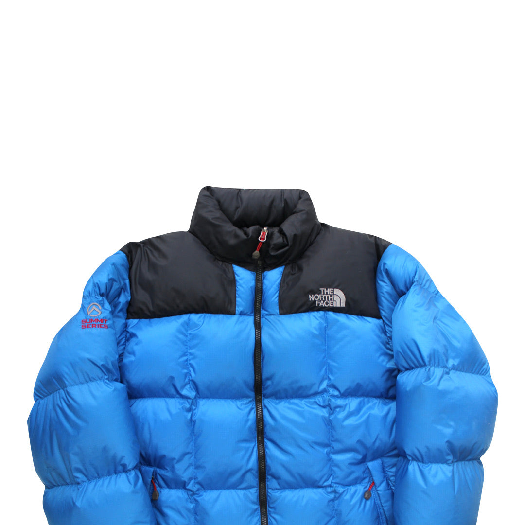 The North Face Baby Blue Lhotse Summit Series Puffer Jacket | We Vintage